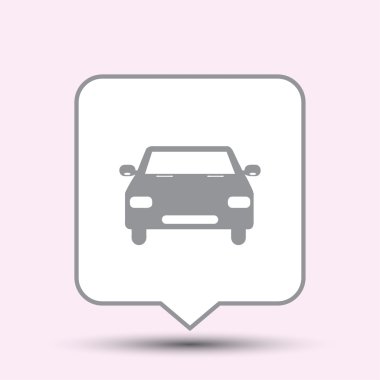 Araba web vektör simgesi