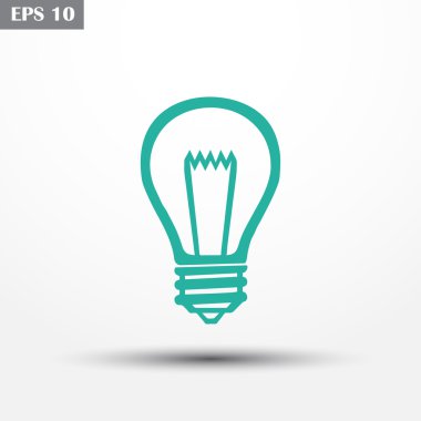 Lamba buld kutsal kişilerin resmi, vektör çizim.