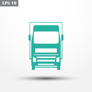 kamyon web vektör simgesi