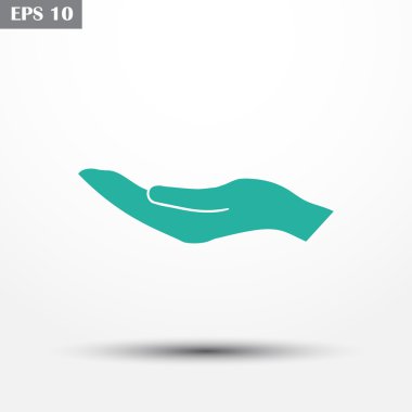 Eller simgesini. Web vektör tasarımı