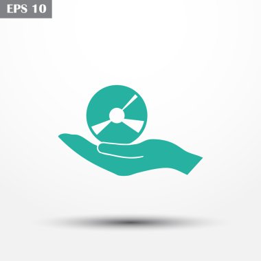 Eller simgesini. Web vektör tasarımı