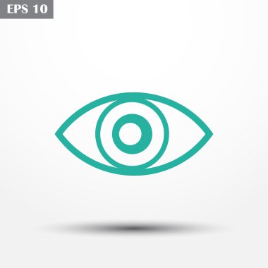 Göz simgesi web vektör