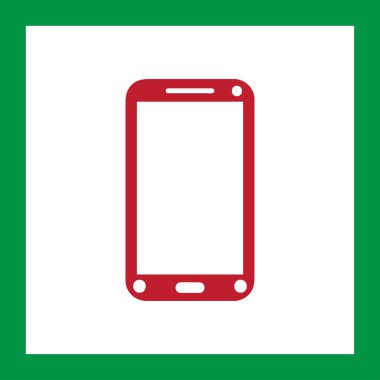 Telefon ikonu, vektör illüstrasyonu. düz tasarım biçimi.