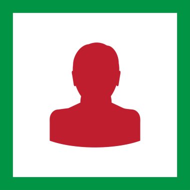 işadamı simgesi, vektör çizim. Düz tasarım stili