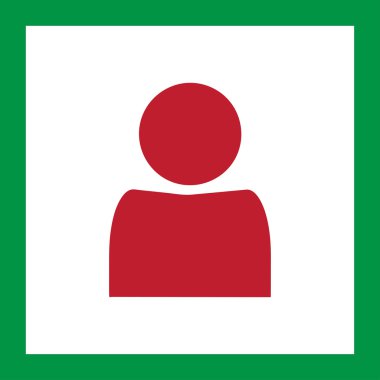 işadamı simgesi, vektör çizim. Düz tasarım stili