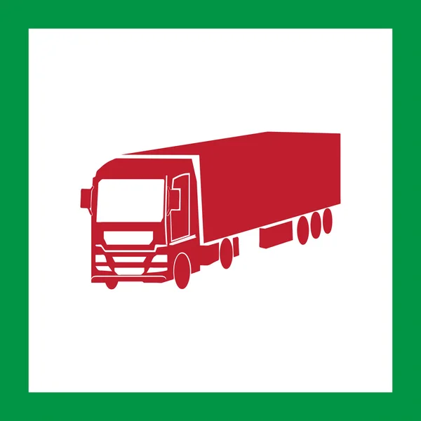 Vrachtwagen web vector pictogram — Stockvector