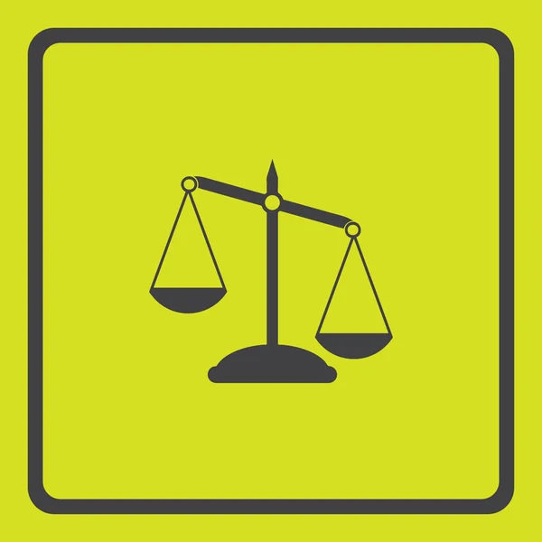 Pictogramme des échelles de justice . — Image vectorielle