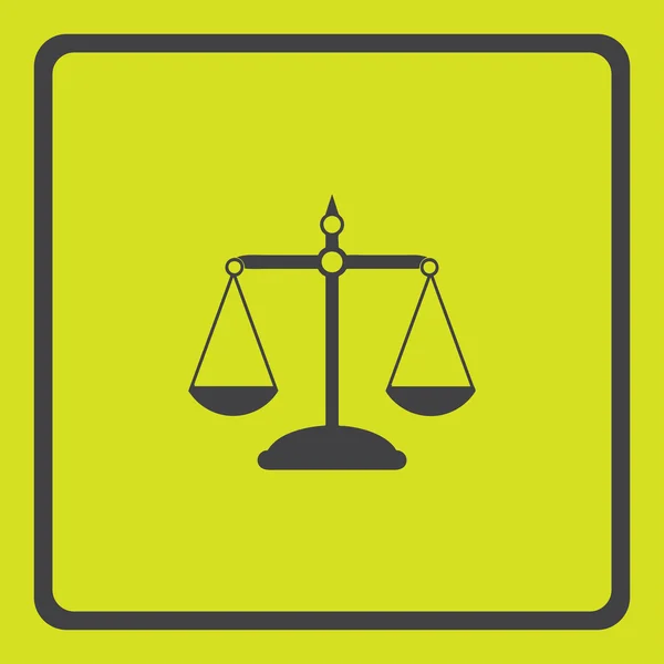 Pictogramme des échelles de justice . — Image vectorielle