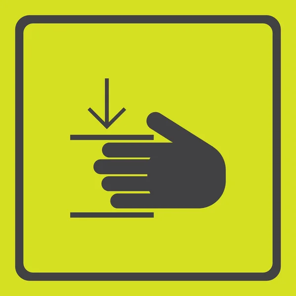 Icono de manos. diseño web — Vector de stock