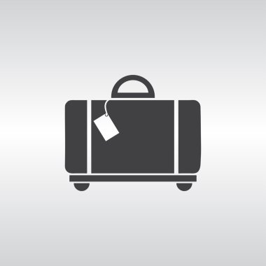 Evrak çantası ikonu, vektör illüstrasyonu. düz tasarım biçimi.