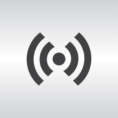 RSS simge vektör. Düz tasarım stili