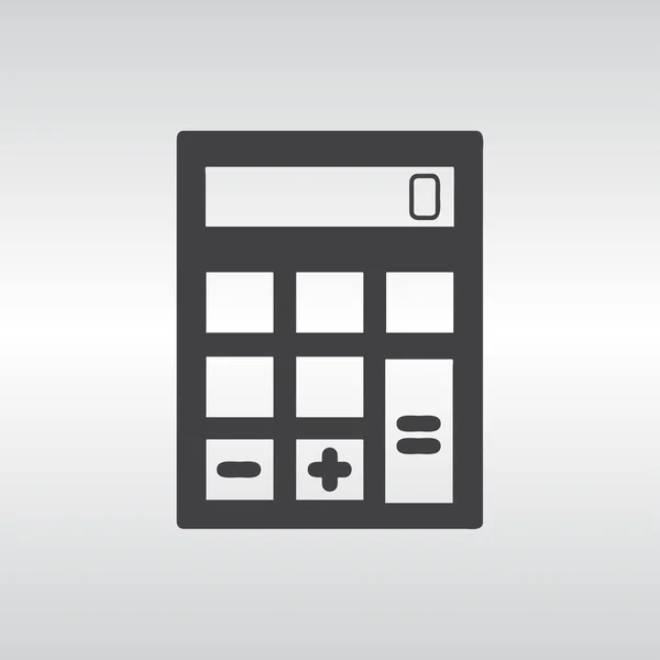 Icono de la calculadora, ilustración vectorial. estilo de diseño plano. — Archivo Imágenes Vectoriales