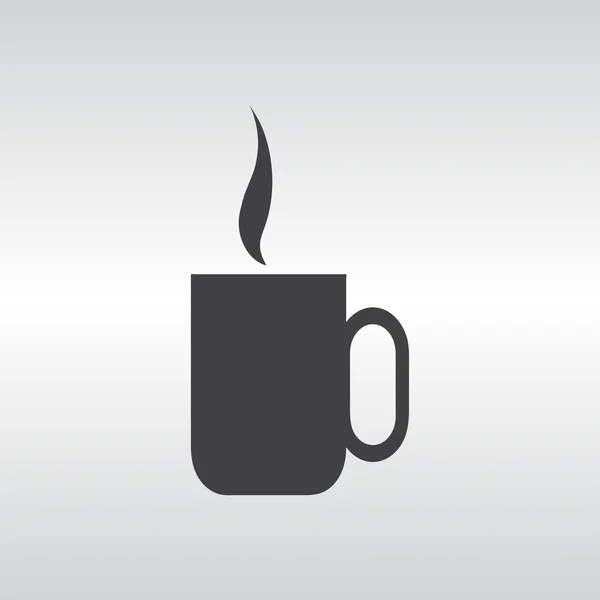 Tazza di illustrazione vettoriale del caffè. Stile di design piatto — Vettoriale Stock