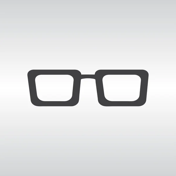 Icono de gafas. Estilo de diseño plano — Vector de stock