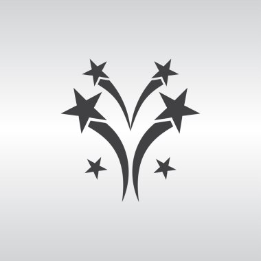 Düz bir havai fişek simgesini eps