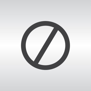 düz simgesi bir yasağı.