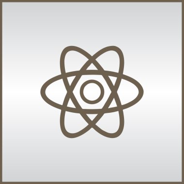 Atom simgesi. Web Tasarım