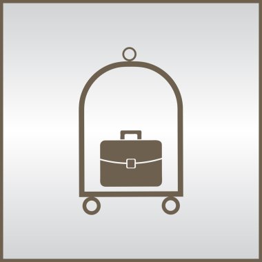 Bagaj arabası web simgesi