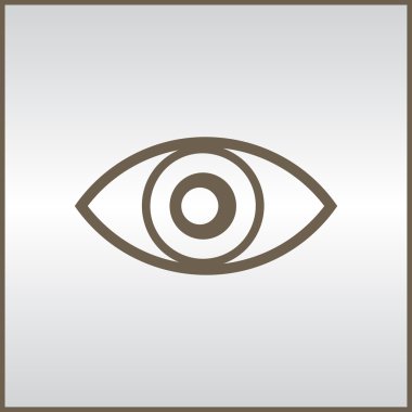 Göz simgesi, vektör illüstrasyonu. düz tasarım biçimi.