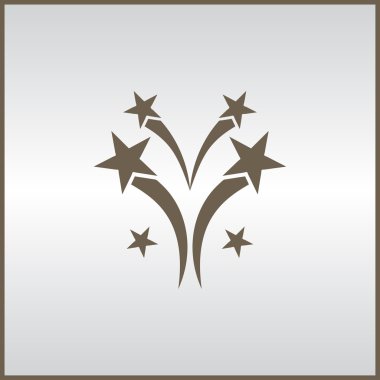 Düz bir havai fişek simgesini eps