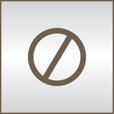 düz simgesi bir yasağı.