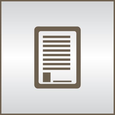 Pano simge. Düz tasarım stili.