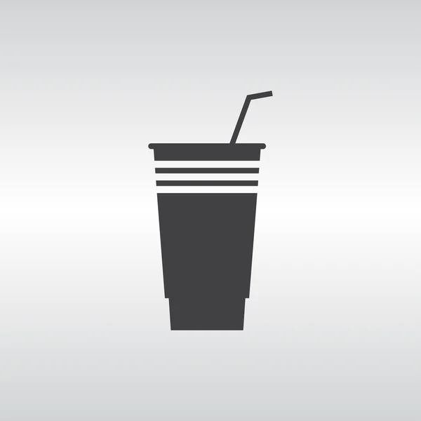 Tazza di illustrazione vettoriale del caffè. Stile di design piatto — Vettoriale Stock