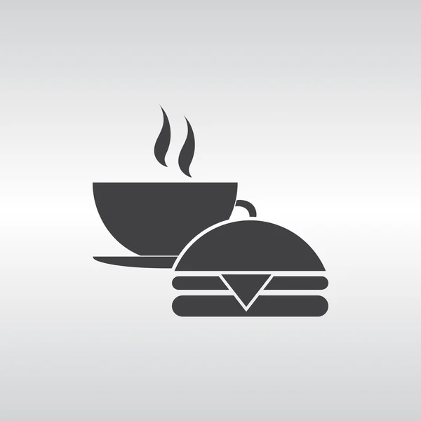 Coupe d'illustration vectorielle de café. Style design plat — Image vectorielle