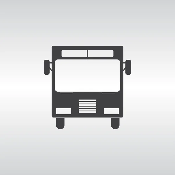 Bus-Symbol, Vektorillustration. Flacher Designstil — Stockvektor