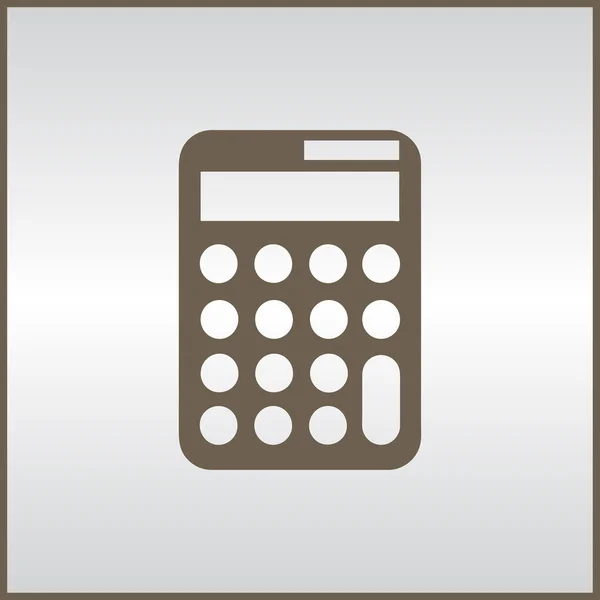 Calculator icon, vector illustration. Flat design style. — Stock Vector