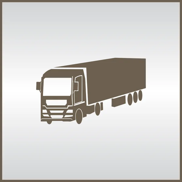 Icona web del camion. vettore — Vettoriale Stock
