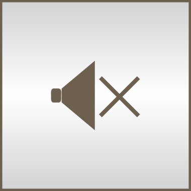 Hoparlör ikonu, vektör illüstrasyonu. düz tasarım biçimi.