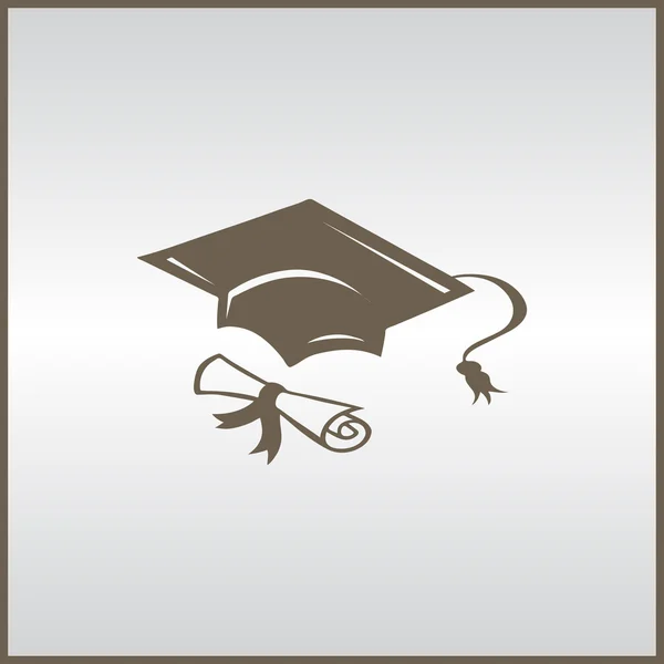 Σύμβολο της εκπαίδευσης. εικονίδιο Web — Διανυσματικό Αρχείο
