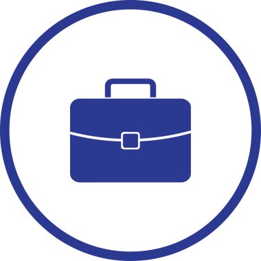 Evrak çantası ikonu, vektör illüstrasyonu. düz tasarım biçimi.