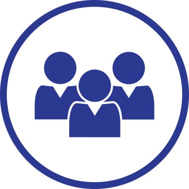 işadamı simgesi, vektör çizim. Düz tasarım stili