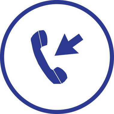 Telefon ikonu, vektör illüstrasyonu. düz tasarım biçimi.