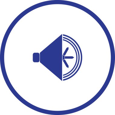 Hoparlör ikonu, vektör illüstrasyonu. düz tasarım biçimi.