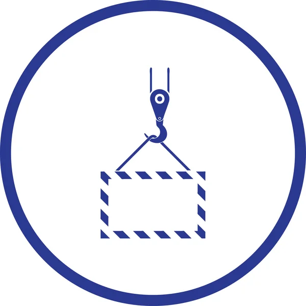 Diseño de icono de gancho de grúa . — Vector de stock