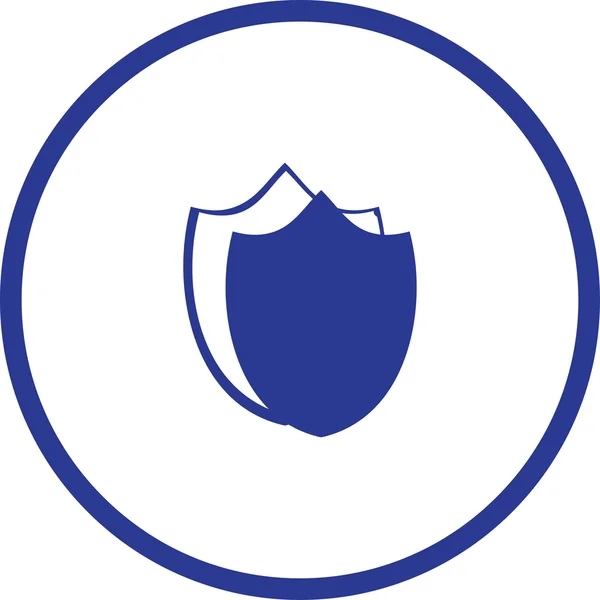 Icona dello scudo, illustrazione vettoriale. stile design piatto — Vettoriale Stock