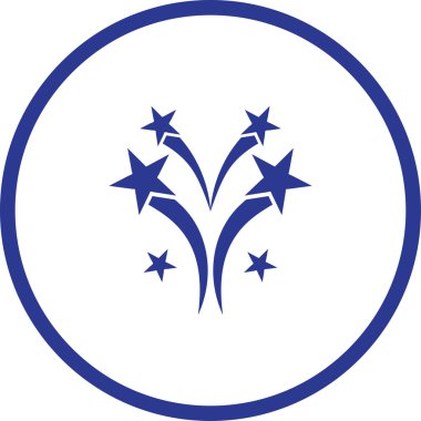 Düz bir havai fişek simgesini eps