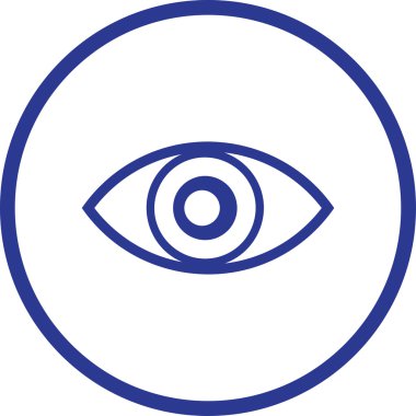 Göz simgesi, vektör illüstrasyonu. düz tasarım biçimi.