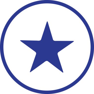 David yıldız simgesi, vektör çizim. Düz tasarım stili.