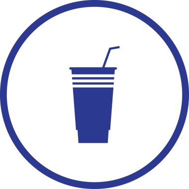 Bir fincan kahve vektör çizim. Düz tasarım stili