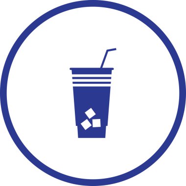 Bir fincan kahve vektör çizim. Düz tasarım stili