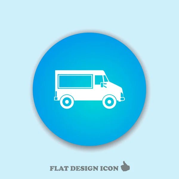 Coche web vector icono — Vector de stock