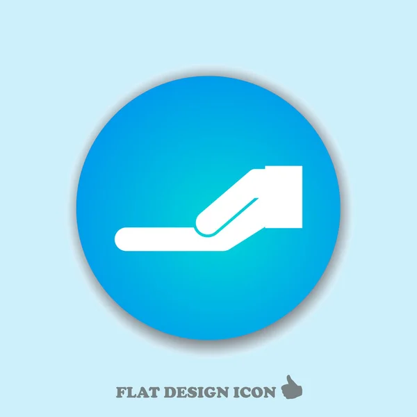 Mano diseño web icono — Vector de stock