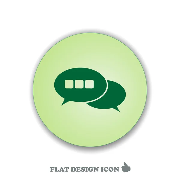 Chat-Symbol, Vektorillustration. flacher Designstil — Stockvektor