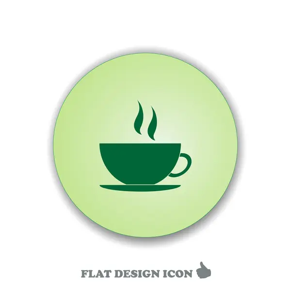 Coupe d'illustration vectorielle de café. Style design plat — Image vectorielle