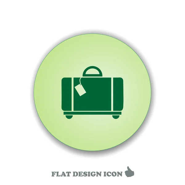 Briefcase icon, vector illustration. Flat design style. — Stock Vector