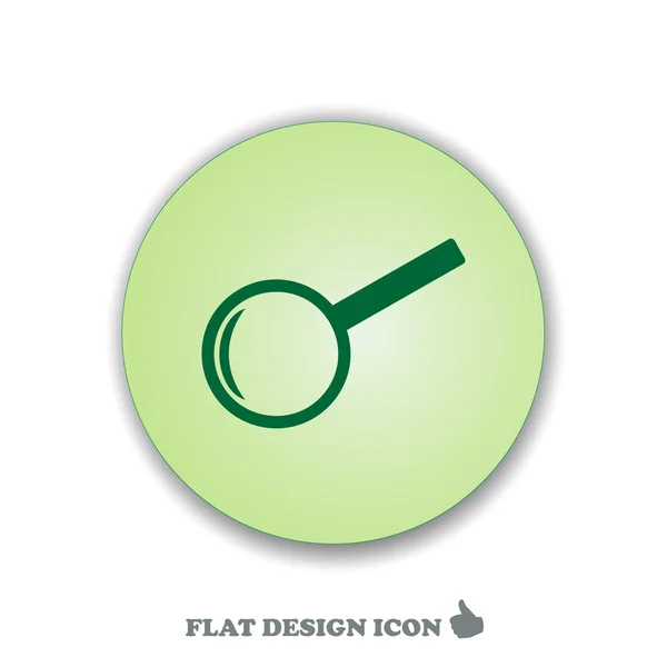 Magnifying glass icon. Flat design style — Stock Vector